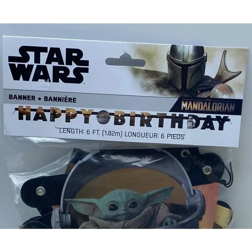 Star Wars Mandalorian Happy Birthday‎ The Child Baby Yoda 6 Foot Banner NEW
